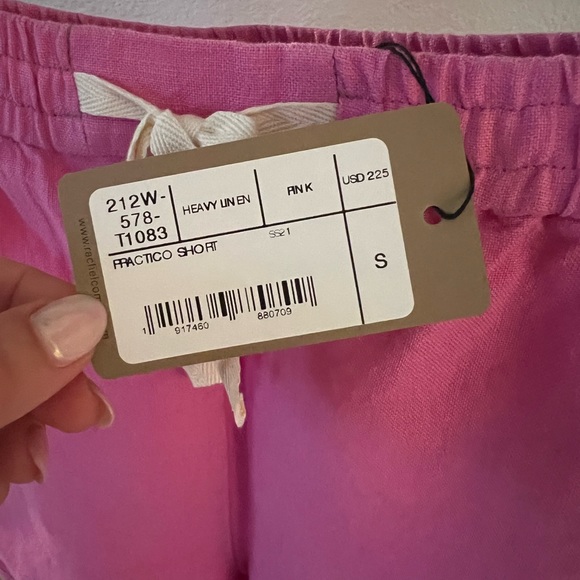 NWT Rachel Comey Practico Shorts in Pink Linen. Size Small. - Picture 4 of 9
